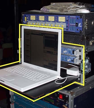 Apple iBook with RME Fireface800 + OctaMic Apple iBook with RME Fireface800 + OctaMic