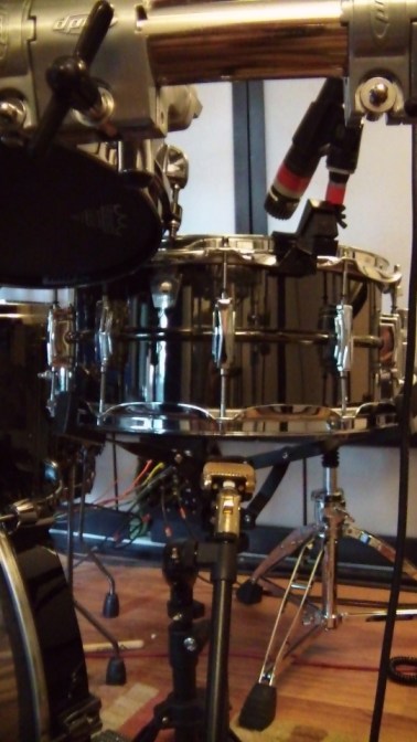 Snare up and bottom mike